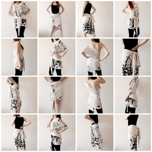Tunika Sukienka Bluzka CREAM plus CHUSTA kolory CADOaccessories