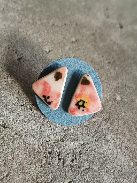 kolczyki ceramiczne Kolczyki ceramiczne Bolesławiec