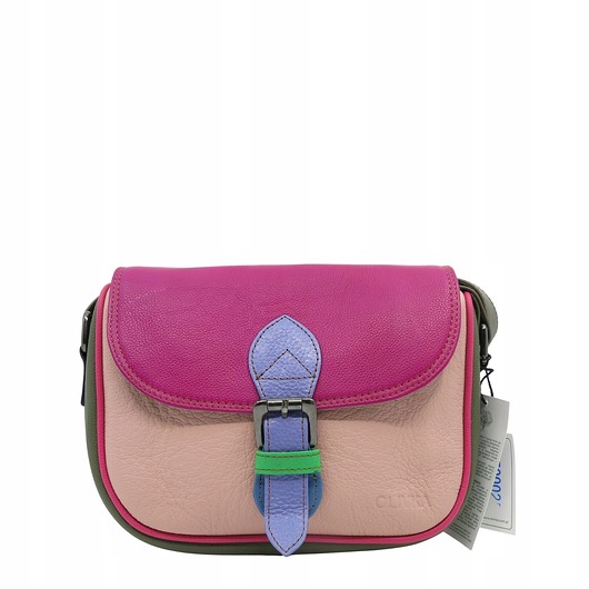 torby na ramię Listonoszka torebka damska skóra naturalna kolorowa oryginalna OLIVKA