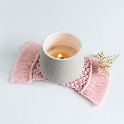 podkładki do kuchni Podkładka makramowa BABY PINK