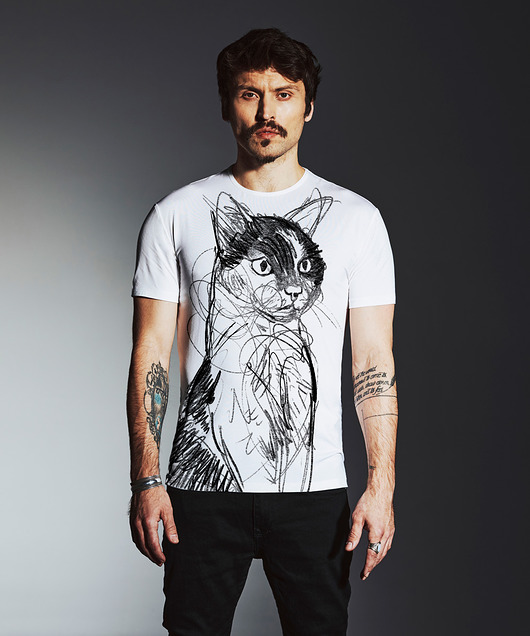 t-shirty męskie Alley no.4 Cat Men's T-shirt white