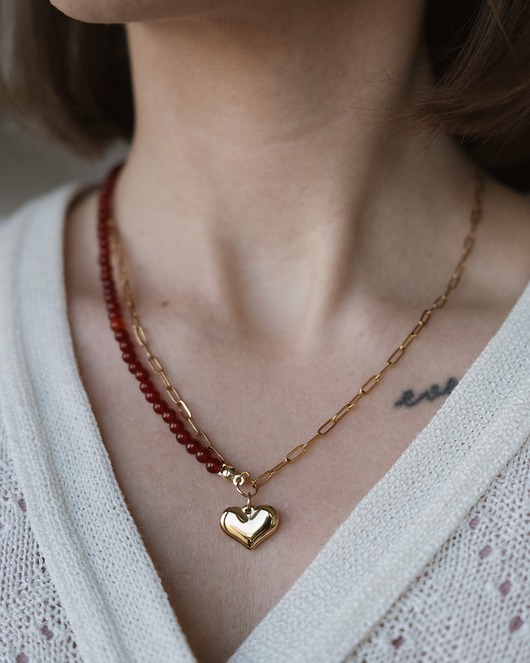 naszyjniki - inne Naszyjnik Carnelian Amore