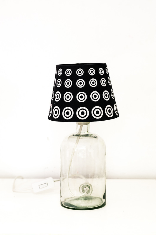 lampy stołowe Lampka nocna nabita w butelkę