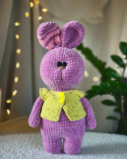 misie i maskotki Zajączek w bluzie, Króliczek pluszowy, Przytulanka dla dziecka