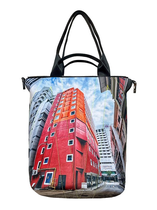 torby i nerki męskie Foto MIMA bag UNI vege print