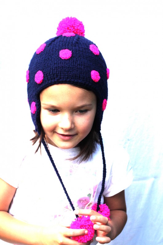 Radosna czapka - uszatka dla dzieci Handymadegirl