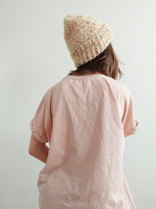 czapki damskie Na drutach "HA_02" alpaca&silk
