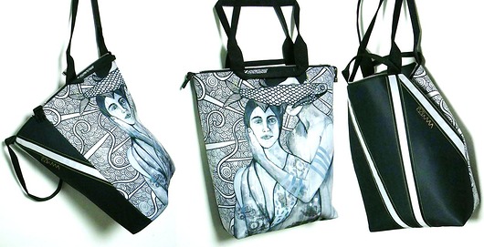 1174 art MIMA bag UNI & Marcin Painta print MIMAbags