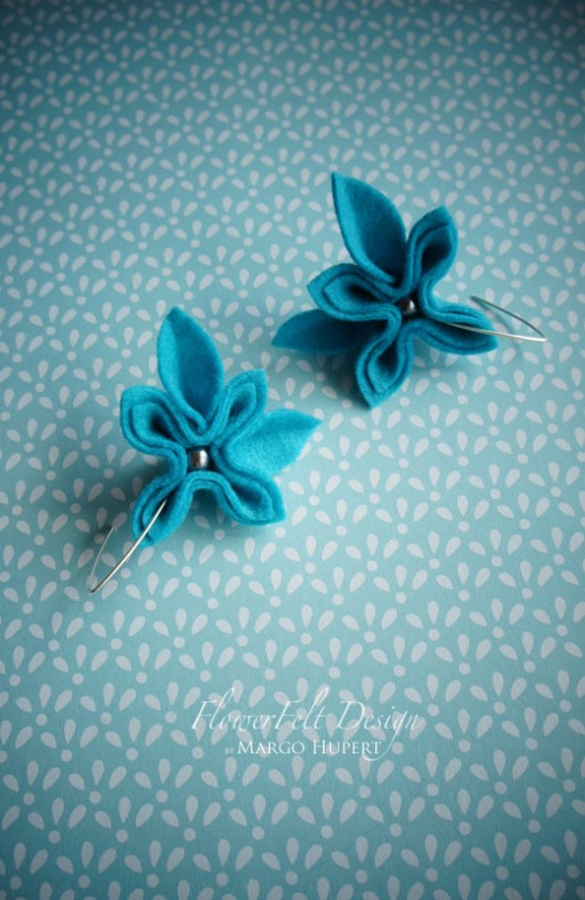 mini turkusowe FlowerFelt Design