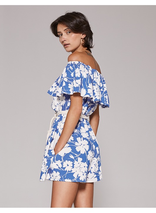 kombinezony damskie Kombinezon z falbaną