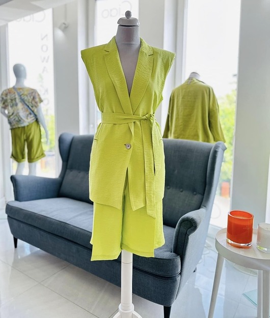 komplety damskie Garnitur avocado