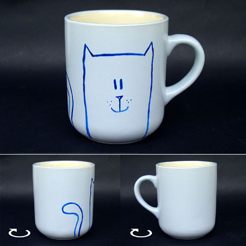 Duży Kubek Blue Kitty granny