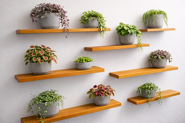 półki Półka drewniana ścienna wisząca 100/20 cm