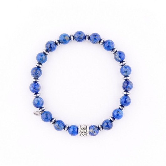 biżuteria męska Męska bransoletka z kamieniem przyjaźni i grafitowym Hematytem