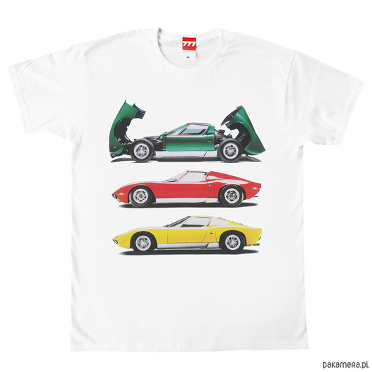 koszulka LAMBORGHINI MIURA X 3 tshirt 777 Tshirts