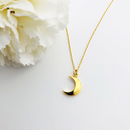 Naszyjnik KSIĘŻYC, crescent moon necklace Anemon Atelier