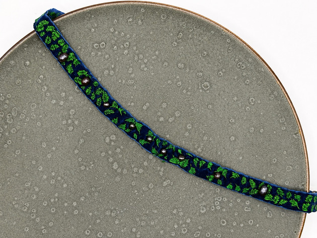 chokery Choker Czarna Jagoda / Seria Boho