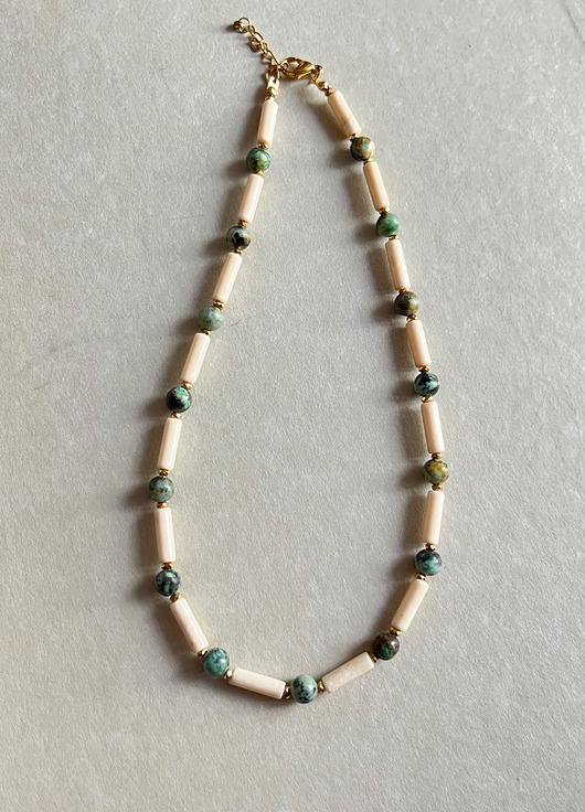 chokery Komplet 3 chokerów z kamieni naturalnych