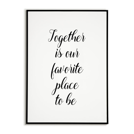 Plakat,grafika Together is our favorite place Bajkowe Obrazki