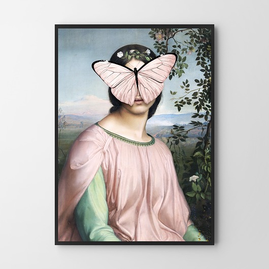 plakaty Plakat Papilio dziewczyna z motylem