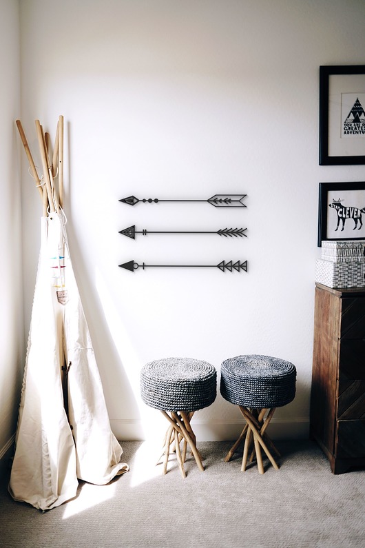 Strzałki na ścianę 3d - Zestaw 3strzałek - dekoracja boho Printerior