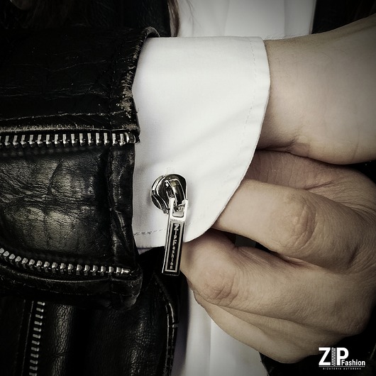 Designerskie spinki do mankietów ZipFashion