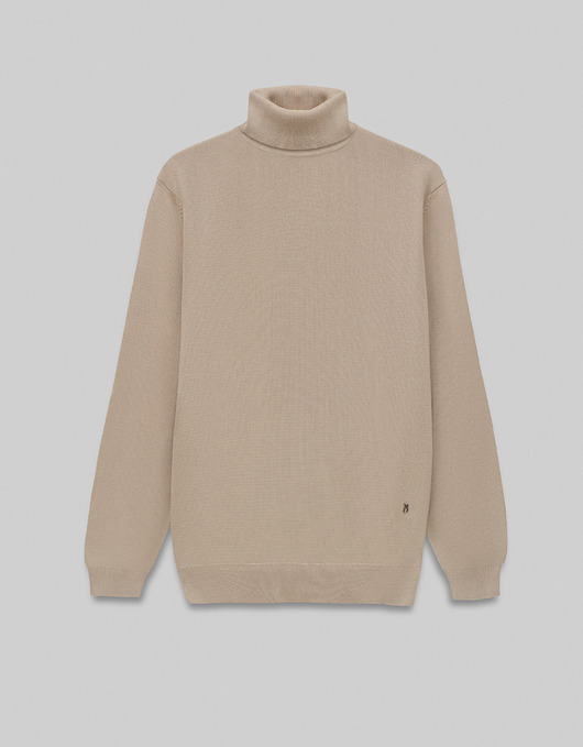 swetry męskie Sweter męski goriano golf beżowy