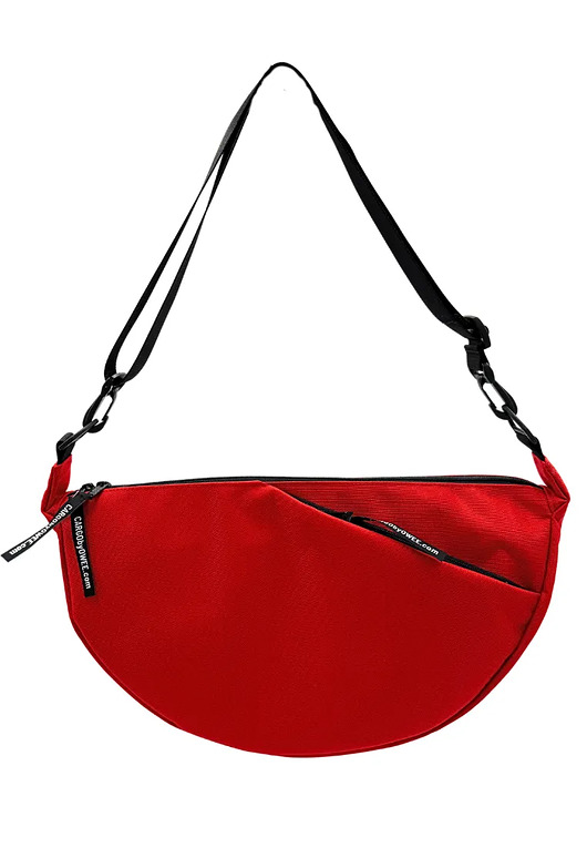torby na ramię Torba Half Moon red MEDIUM