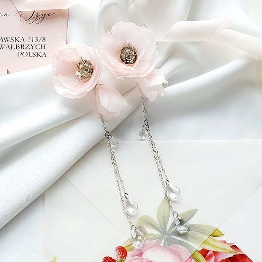 Biżuteria ślubna FEATHERLY ANEMONY blush