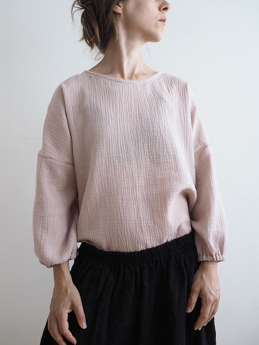 bluzki z długim rękawem damskie Bluzka z muślinu  "MI-MI"