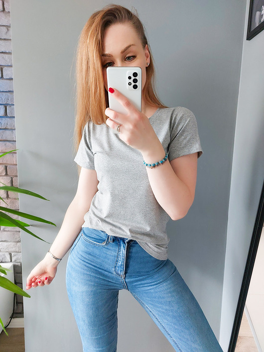 t-shirt damskie T-SHIRT I274 SZARY