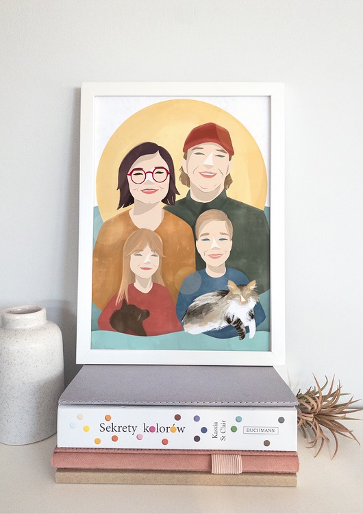 grafiki i ilustracje ABSTRAKCYJNY Portret na zamówienie