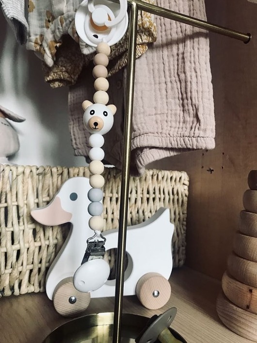 Zawieszka do smoczka Little Bear Baby Girl Mymami
