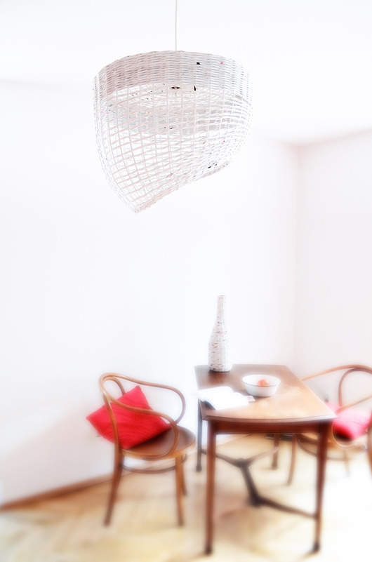 lampy wiszące Geometryczna ozdobna biała lampa wisząca Oslo