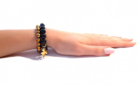 Letnia Promocja! Bransoletki Gold & Black labonita