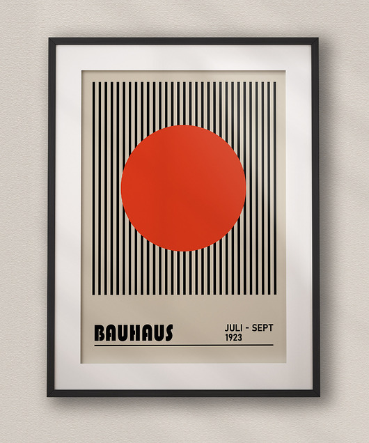 plakaty Minimalistyczny plakat - Bauhaus #19 - Do salonu, sypialni, biura