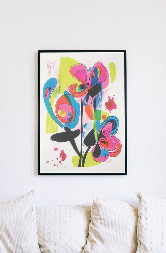 plakaty Plakat - Watercolor flowers 2