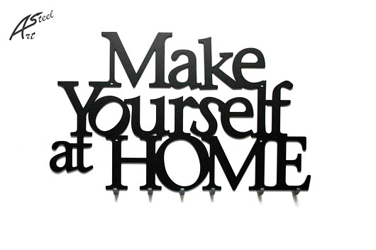 Wieszak Dekoracja Make Yourself at Home Design ArtSteel