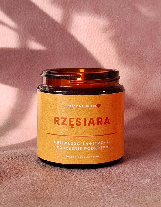 świece zapachowe Świeca sojowa RZĘSIARA