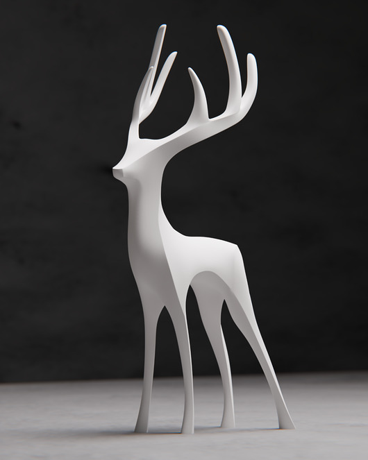 figurki i rzeźby Rzeźba DEER , minimalistyczna figura przestrzenna