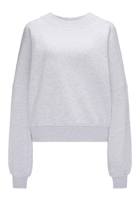 bluza bez kaptura damska Bluza Iconic Szary Jasny Melanż