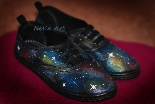 Czarne tenisówki Galaxy Netie