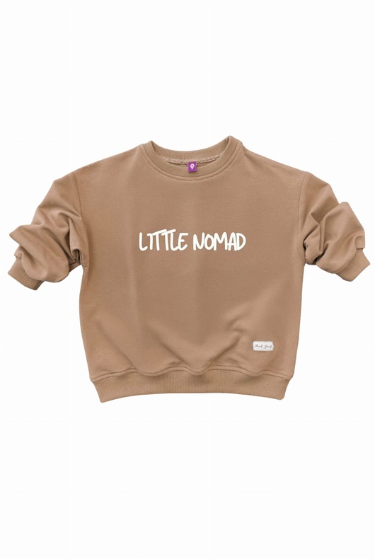 bluzy dla dziewczynki Bluza dziecięca LITTLE NOMAD - lawendowa