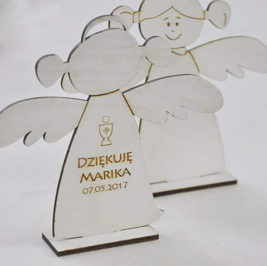 Aniołek podziękowanie komunijne dziewczynka JJ Studio