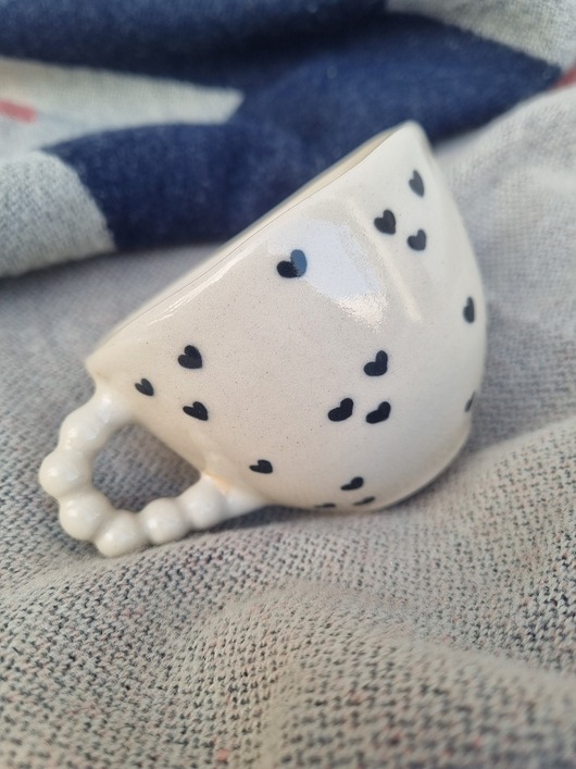 kubki Filiżanka ceramiczna SERDUSZKA