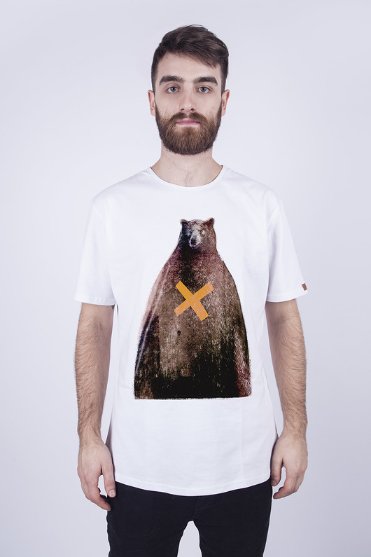 T-SHIRT MĘSKI 'Niedźwiedź X' dziendobry