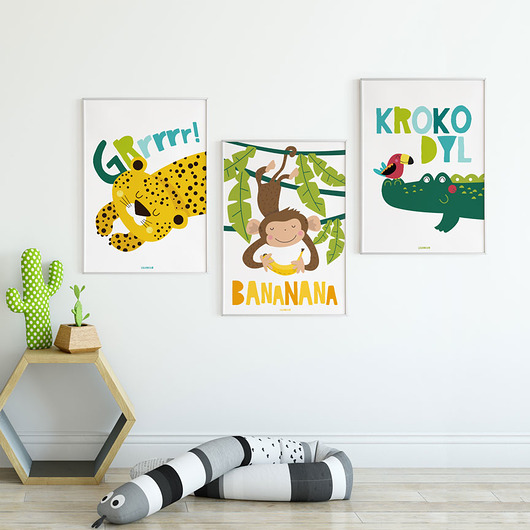 Mini seria 3 plakatów z Dzikiej Kolekcji  lilladecor