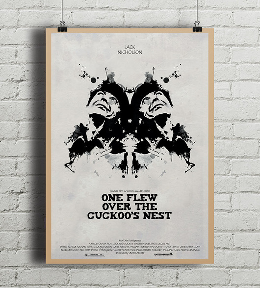 Lot Nad Kukułczym Gniazdem - plakat 50x70 cm minimalmill