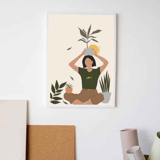 plakaty Plakat MAŁA LADY PLANTS