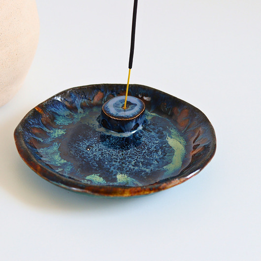 Podstawki pod kadzidełka Ceramiczna podstawka na kadzidło
